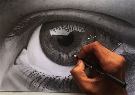 How To Draw A Realistic Eye Hyper Realistic Speed Drawing Youtube