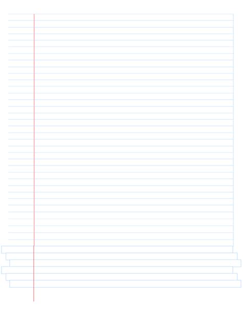 Blank Notebook Paper Free Download