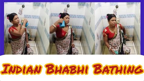 Indian Bhabhi Bathing🔥 Bathroome Bathing Vlog👄open Bath India😜sandhya Vlogs Youtube