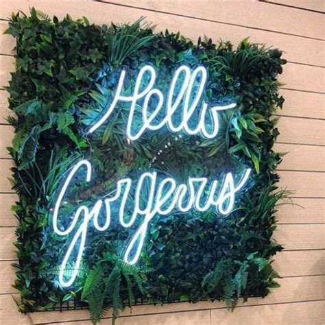 Hello Gorgeous Neon Light Up Sign For Sale From Custom Neon