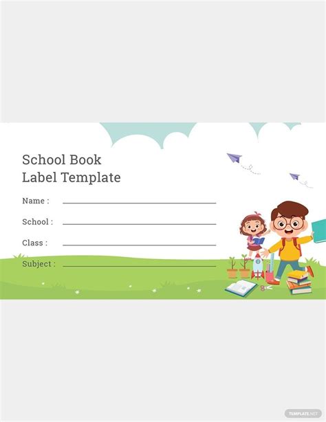 Free Book Label Template Download In Word Photoshop