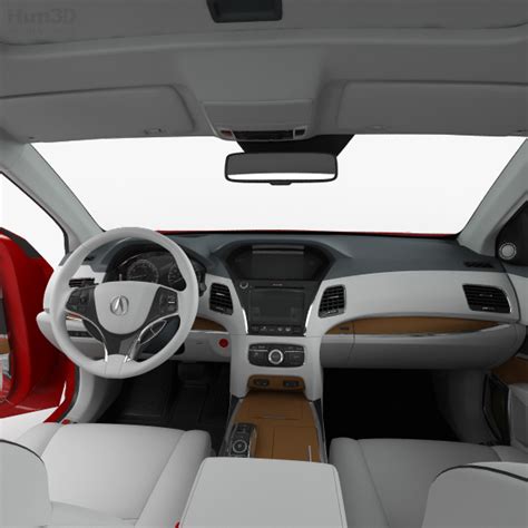 Maybe a bit more cargo capacity, since the batteries eat up a quarter of the trunk space. Acura RLX Sport Hybrid SH-AWD with HQ interior 2017 3D ...