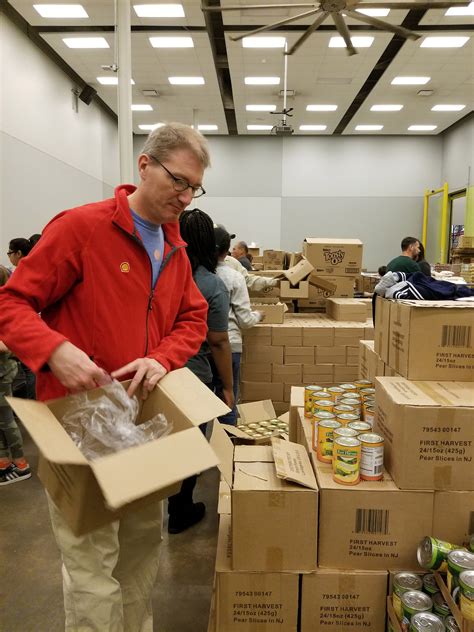 You can volunteer on mondays. Webb Alumni and Friends Volunteer at Houston Food Bank ...