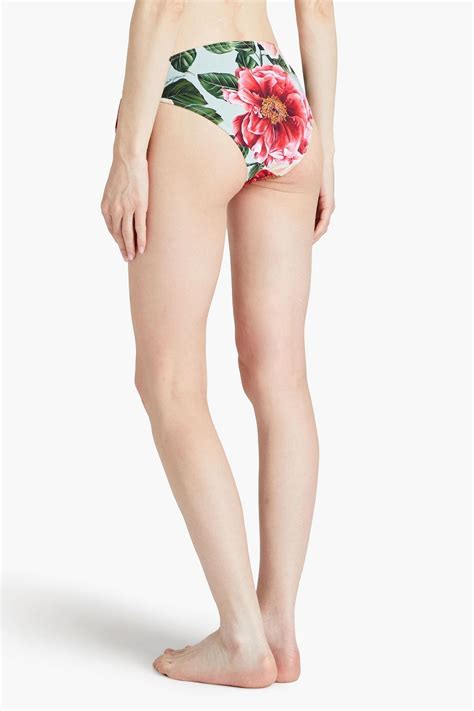Dolce Gabbana Floral Print Low Rise Bikini Briefs The Outnet