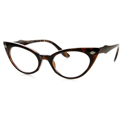 womens 1960 s fashion leaf accent cat eye clear lens glasses 9314 cat eye glasses fashion eye