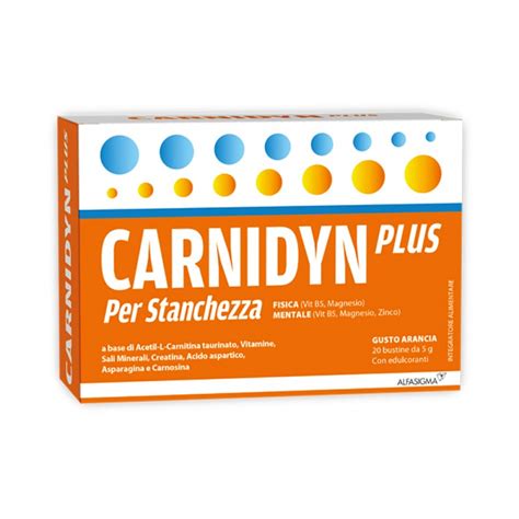 Alfasigma Carnidyn Plus Integratore Di Carnitina Bustine Para Farmacia Bosciaclub