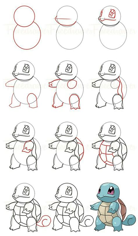 This chibi magnemite will make everyone go. How To Draw Squirtle #Pokemon #Squirtle #Draw | Pikachu ...