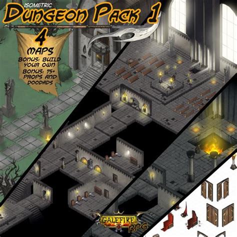 Isometric Dungeon Pack 1 Roll20 Marketplace Digital Goods For Online