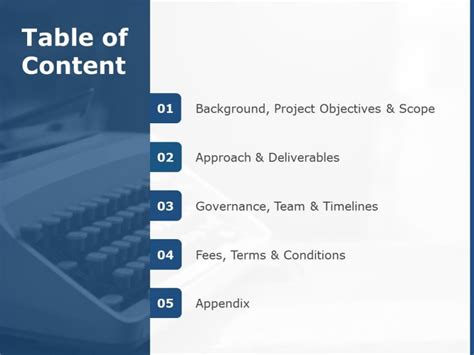 Table Of Contents Powerpoint Template