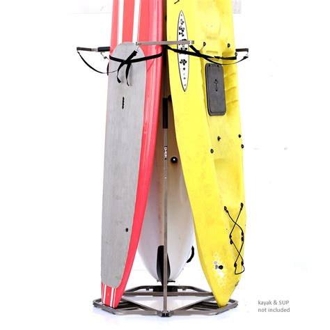 Triple Freestanding Sup And Kayak Rack Vertical Storage For Retail