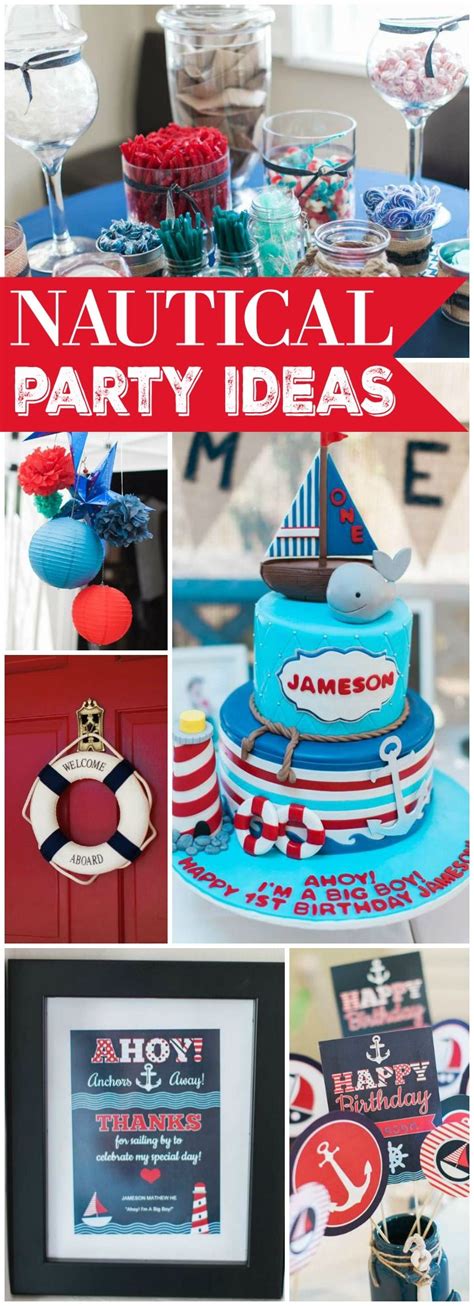 1st Birthday Nautical Theme Party 1st Birthday Ideas