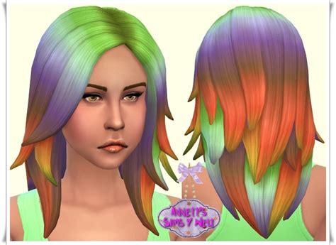 Annetts Sims 4 Welt Rainbow Hair Part 2