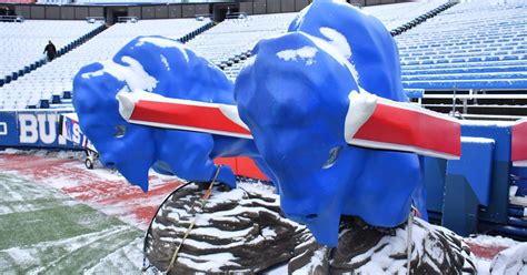 Bills Highmark Stadium Sees Significant Snowfall Before Dolphins Game