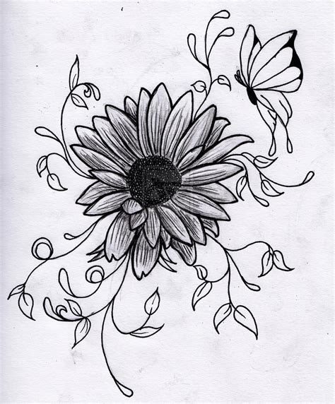 Flower Drawing Easy Cute Michelle Writesya