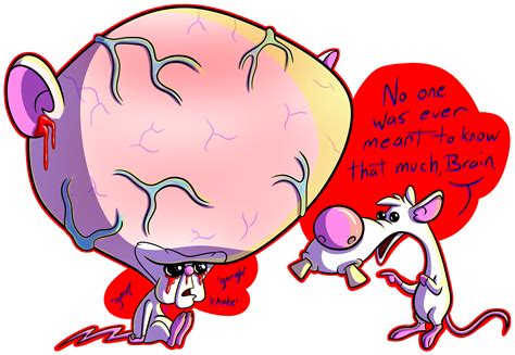 Pink and Brain by PD-Cartoons on Newgrounds png image