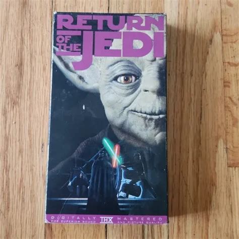 Star Wars Return Of The Jedi Vhs Vintage 1995 Digitally Mastered Thx