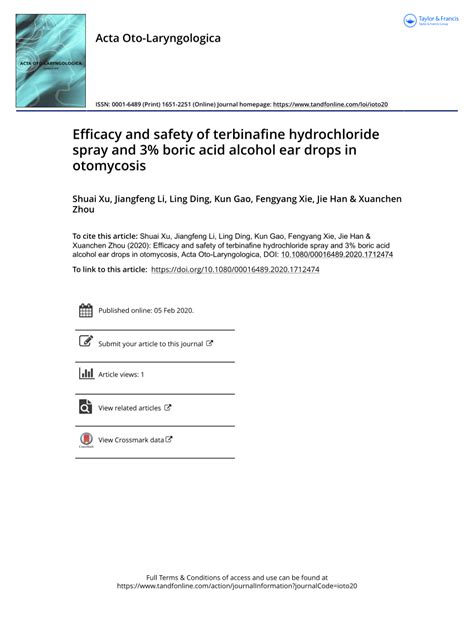 Pdf Efficacy And Safety Of Terbinafine Hydrochloride Spray And 3