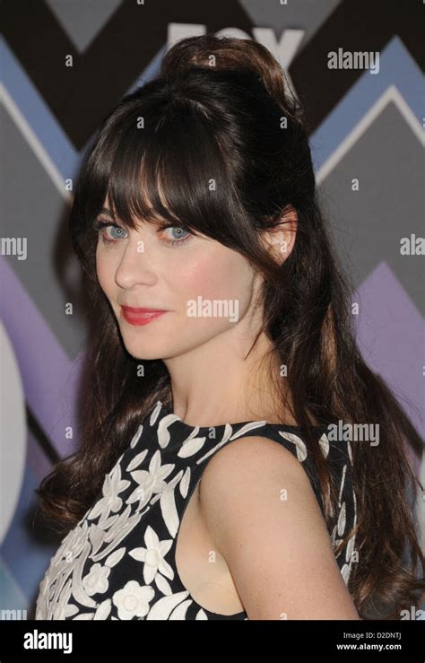 Zooey Deschanel Us Film Actress And Singer In January 2013 Photo