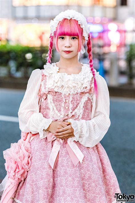 Pink Haired Harajuku Girl In Japanese Lolita Fashion W Metamorphose