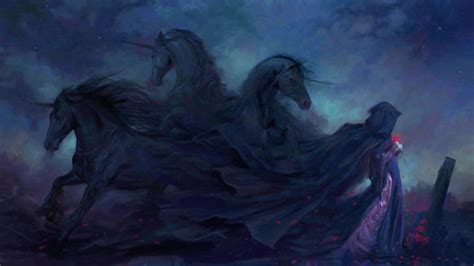 Dark Gothic Animals Horses Stallion Mood Emotion