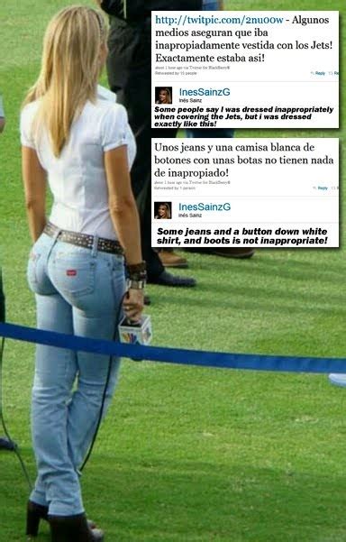 Shooting The Messenger Mexican Sports Reporter Ines Sainz Says Jet Players Disrepected Her