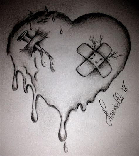 Simple Easy Drawings Of Draw Sketch Heart And Love Inside Heart For