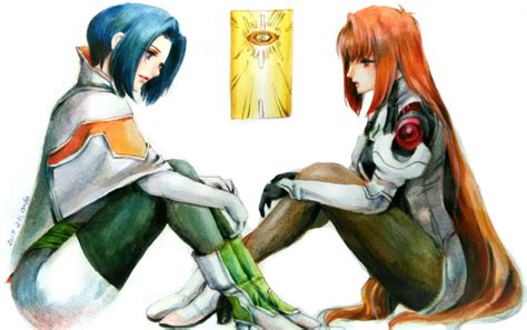 Miang And Elly Xenogears Xeno Series Drawing Anime Clothes Mecha Anime