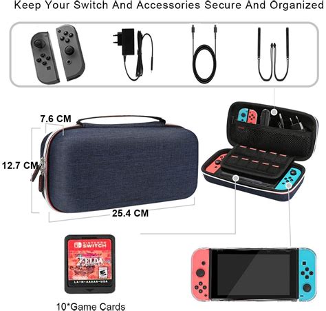 Bestico Carry Case Compatible With Nintendo Switch 3 In 1 Protective