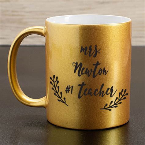 Personalized Metallic Mug Custom Message Tsforyounow