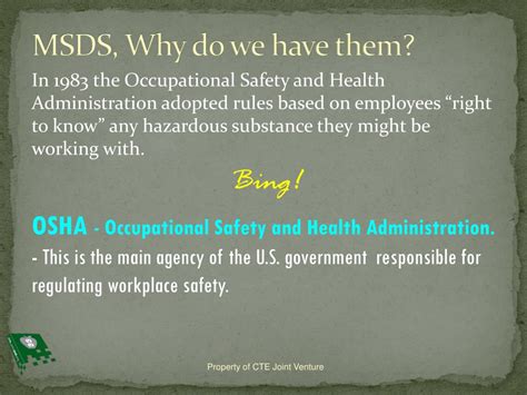 Jul 29, 2016 · this powerpoint presentation is about project feasibility study slideshare uses cookies to improve functionality and performance, and to provide you with relevant advertising. PPT - Understanding Material Safety Data Sheets PowerPoint ...