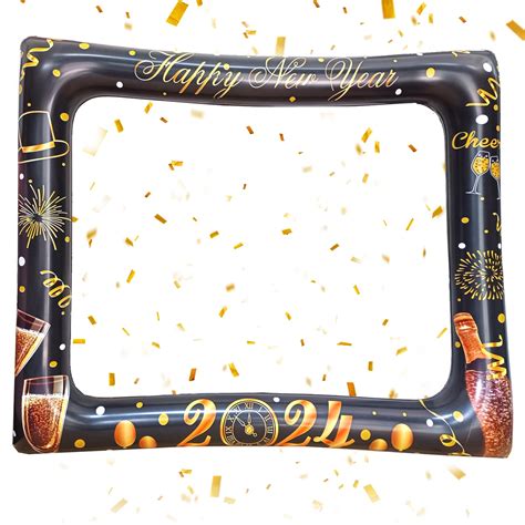 Buy Lmshowowo 2024 New Year Photo Booth Frame New Year Inflatable