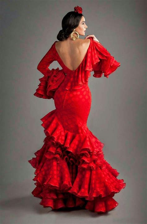Spanishstyleexterior Flamenco Style Dress Flamenco Dress Flamenco