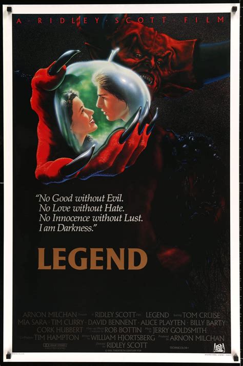 Legend 1985 Original One Sheet Movie Poster 27 X 41 Original