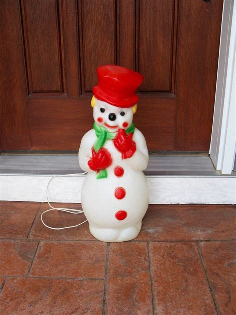 Star glow snowman tubelight wire frame metal outdoor decoration display xmas. Vintage SNOWMAN blow mold- 1973 -Carolina Enterprises ...