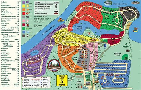 Lake George Rv Resort Map Find Your Tent Or Rv Site Lake George