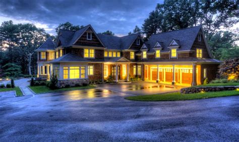 Million Newly Built Shingle Stone Mansion In Weston Ma