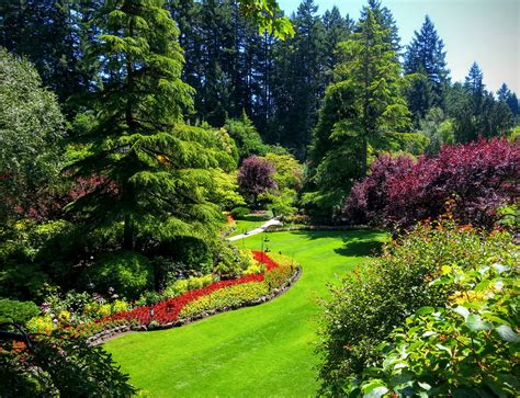 The gardens receive close to a million visitors each year. File:Butchart Gardens - Victoria, British Columbia ...