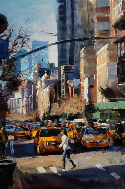 Jonelle Summerfield Oil Paintings New York Crosswalk
