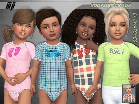 Mp Toddler Fashion Bodysuit N1 By Martyp At Tsr Sims 4 Updates