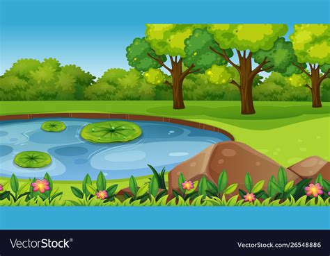 Empty Background Nature Scenery Royalty Free Vector Image