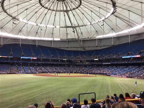 Breakdown Of The Tropicana Field Seating Chart Tampa Bay Rays