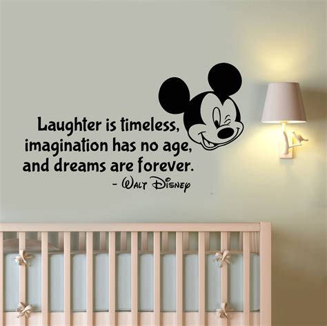 Disney Quote Wall Decal Mickey Mouse Sticker Vinyl Lettering Etsy