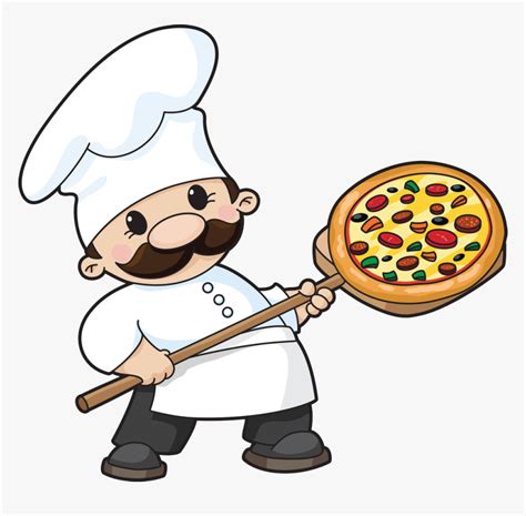 Cook Clipart Chef Italian Pizza Chef Clipart Hd Png Download Kindpng