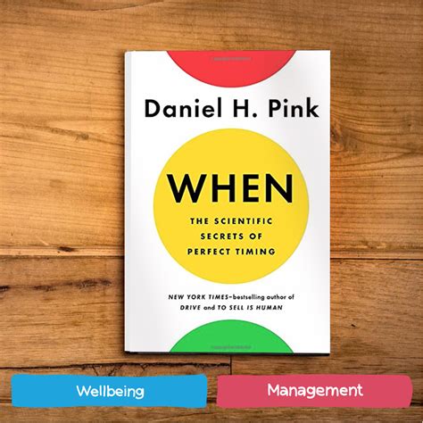 When The Scientific Secrets Of Perfect Timing By Daniel H Pink