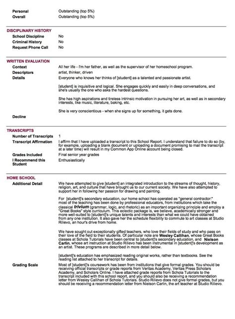 It is an assessment tool to help with record keeping. Sample School Report And Transcript For Homeschoolers ...