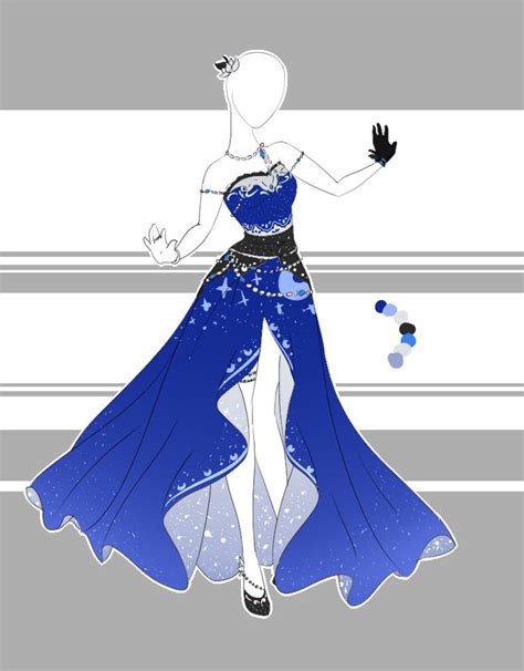 Blue Dress Anime Kimono Anime Dress Clothing Sketches Dress Sketches