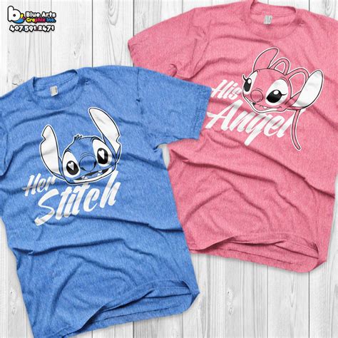Disney Couple Shirts Stitch And Angel Lilo And Stitch Matching