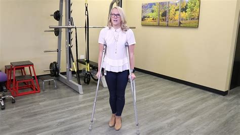 How To Use Crutches After Hip Surgery Youtube