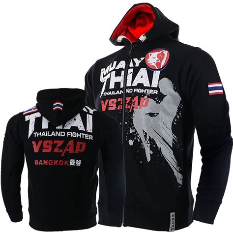 Vszap Muay Thai Thai Boxing Mma Fitness Fight Zipper Vest Combat Jacket