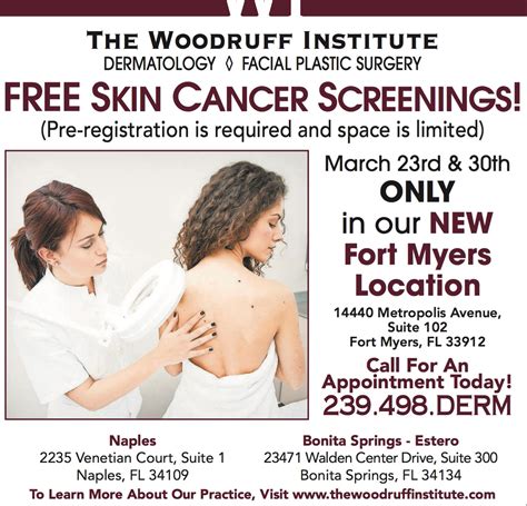 Free Skin Cancer Screenings In Our Fort Myers Office The Woodruff